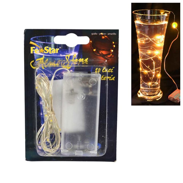 LED MIKRO LAMPICE TOPLO BIJELE 20/1 NA BATERIJE