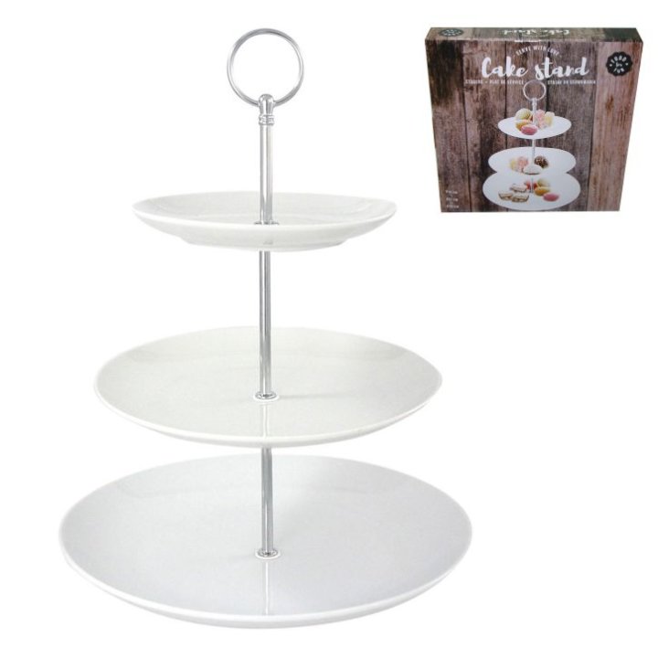 ETAŽER 3 NIVOA KERAMIČKI 16+21+26 CM