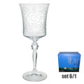 ČAŠE ZA VINO KRISTALIN GRACE  6/1 250 ML - DEKORIRANE