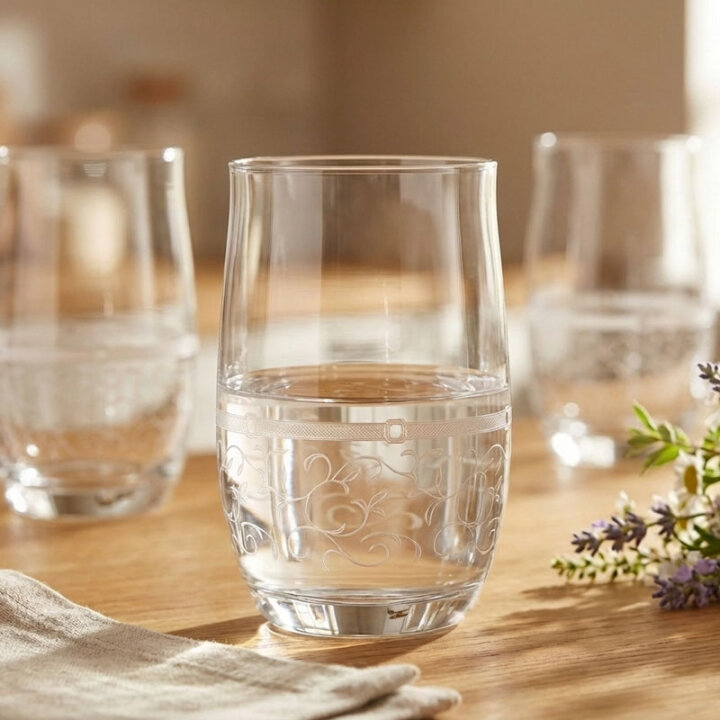 ČAŠE KRISTALIN ANGELA 6/1 380 ML - DEKORIRANE