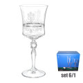 ČAŠE ZA VINO KRISTALIN GRACE 6/1 300 ML - DEKORIRANE