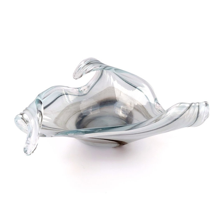 ZDJELA TROKUT MURANO TEHNIKA 35 CM SIVA