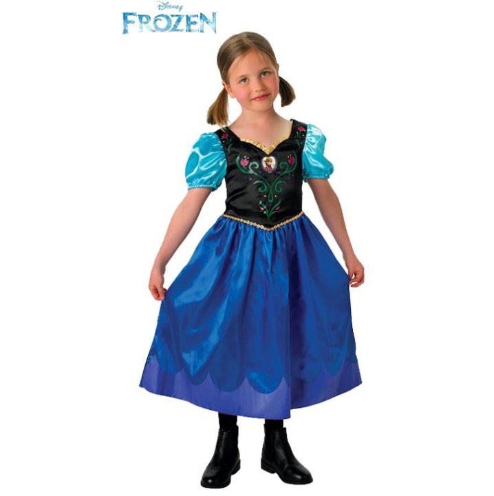 KOSTIM FROZEN ANNA ZA MAŠKARE 7-8 GODINA - RUBIES