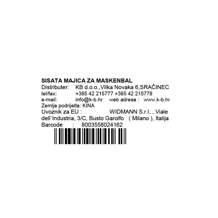SISATA MAJICA ZA MAŠKARE