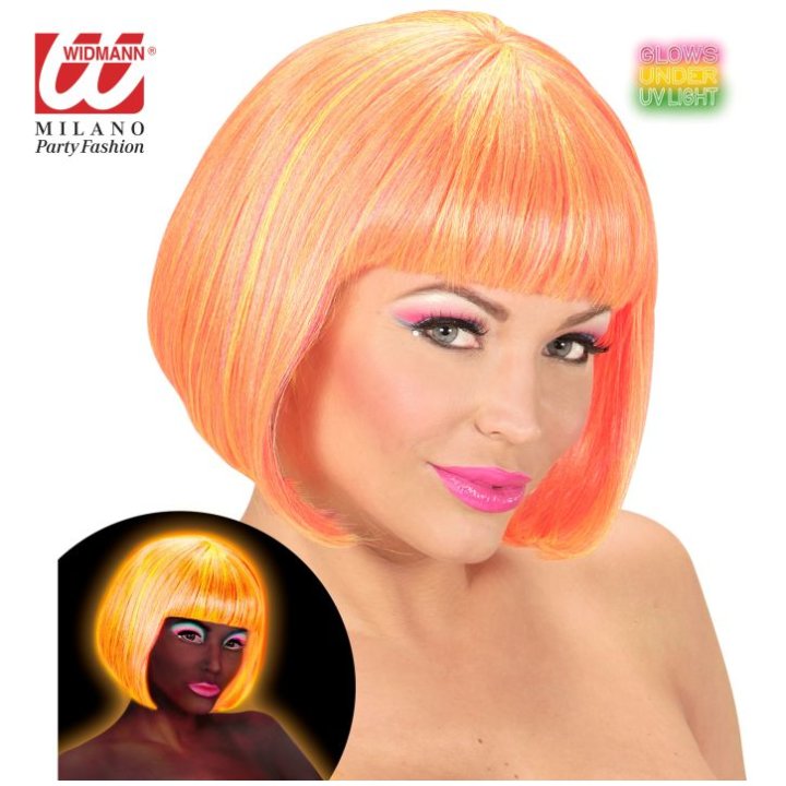 PERIKA ZA KARNEVAL VALENTINA NEON ROZO-ŽUTA