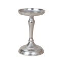 SVIJEĆNJAK METALNI SREBRNI ZA JEDNU SVIJEĆU 18 CM