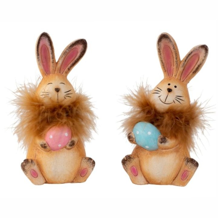 ZEC FIGURA S USKRŠNJIM JAJEM U BOJI 16 CM - SORT