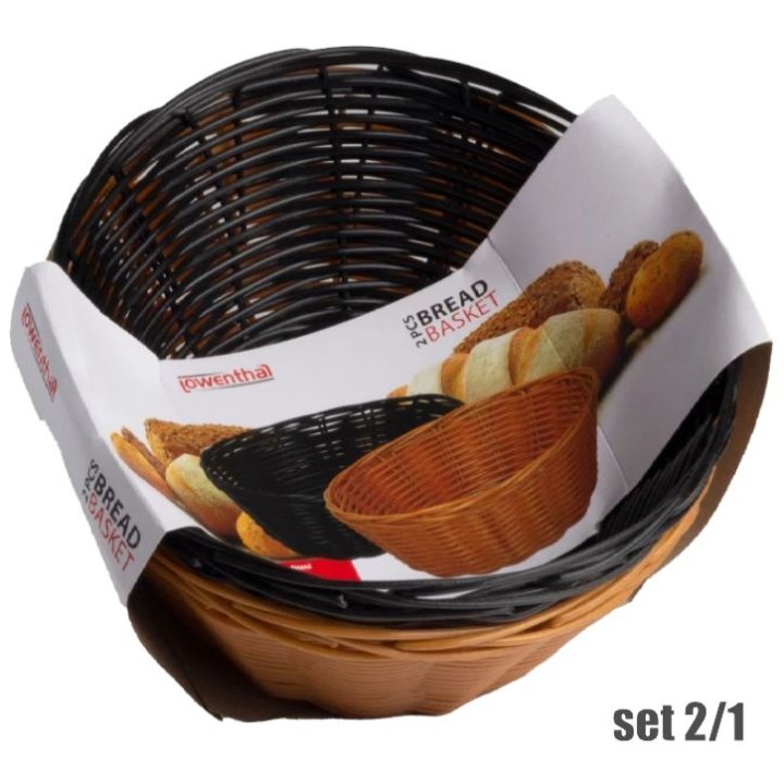 KOŠARICE ZA KRUH PLETENE PVC 2/1 LOWENTHAL