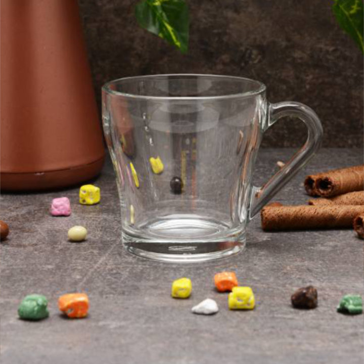 STAKLENE ŠALICE ZA KAVU CHROMA 2/1 205 ML