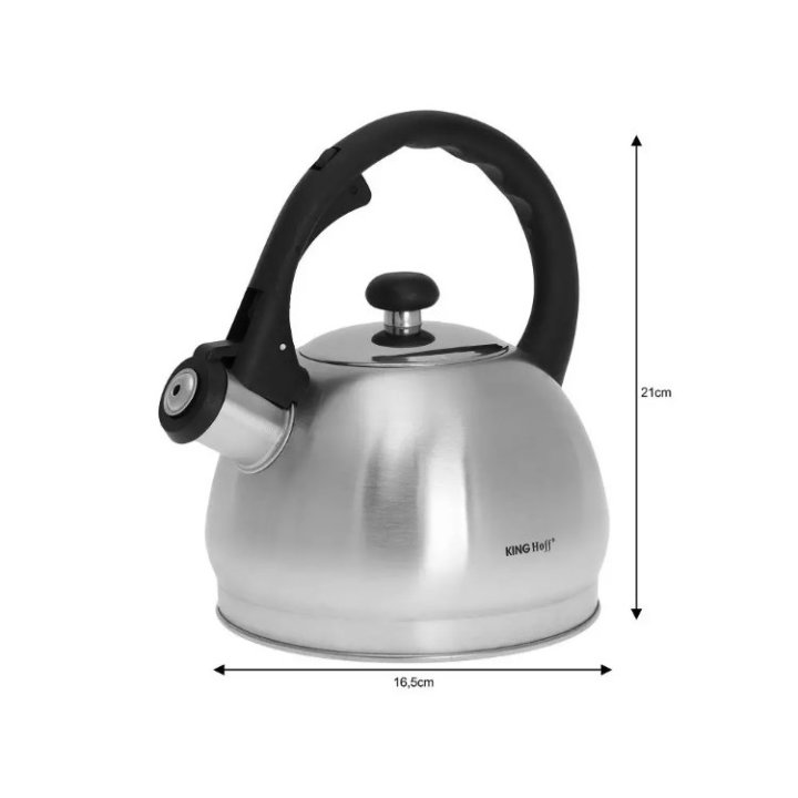 ČAJNIK 1,8 L INOX SREBRNI - KINGHOFF