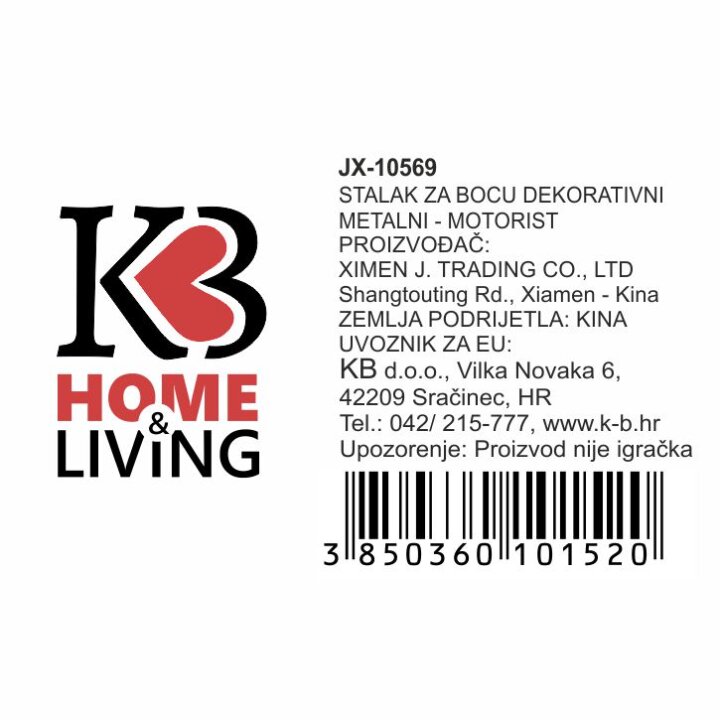 STALAK ZA VINO METALNI - MOTORIST
