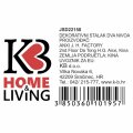 DEKORATIVNI STALAK ZA BILJKE METALNI DVA NIVOA ČETVRTASTI KREM 43x20x20 CM