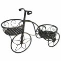 STALAK ZA CVIJEĆE - TRICIKL ZA 2 TEGLE METALNI ANTIK 53x21x38 CM