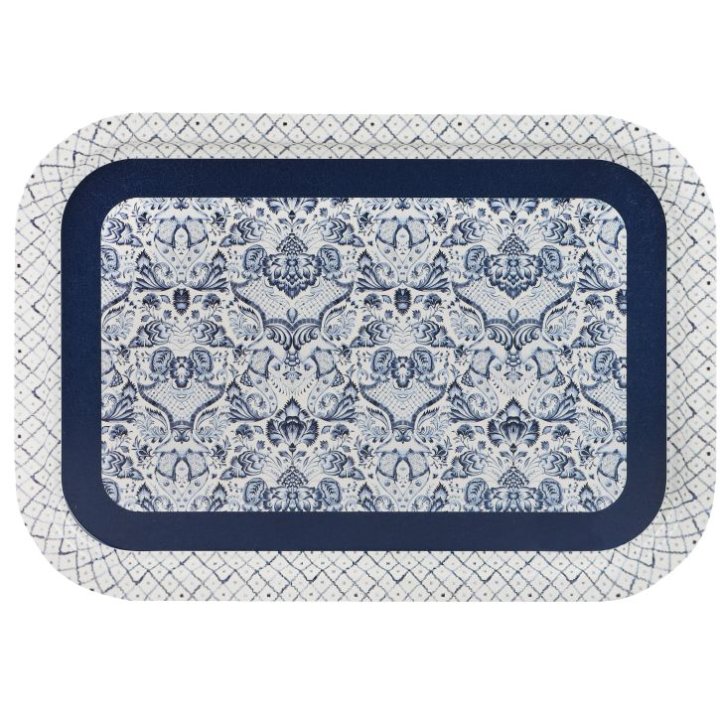 TACNA ČETVRTASTA 29x40 CM - COLLECTION - URBAN LIVING BIJELO-PLAVA