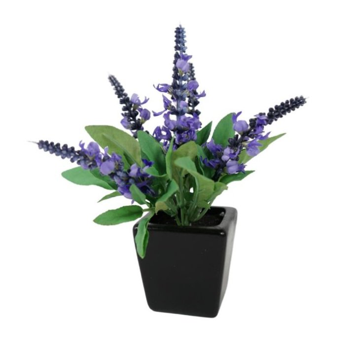 UMJETNO CVIJEĆE LAVANDA U TEGLICI 20 CM