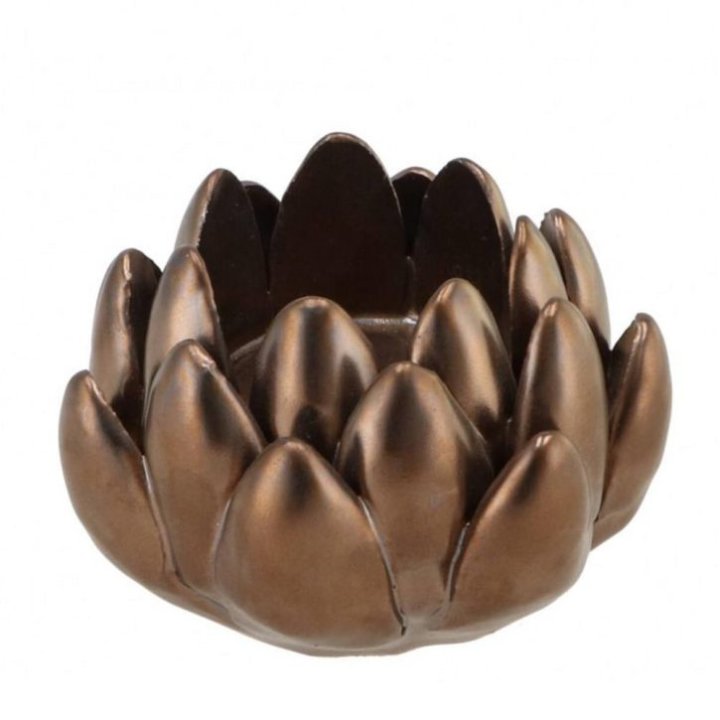Svijećnjak keramički za lučicu artičoka 9 cm - brončana boja