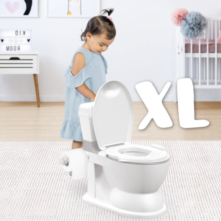 KAHLICA DJEČJA WC ŠKOLJKA XL SA ZVUKOM I SVJETLOM BIJELA