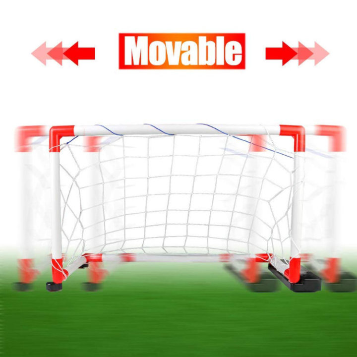 NOGOMETNI GOL KOJI SE MIČE SA ZVUKOM NA BATERIJE, LOPTOM I PUMPOM U KUTIJI