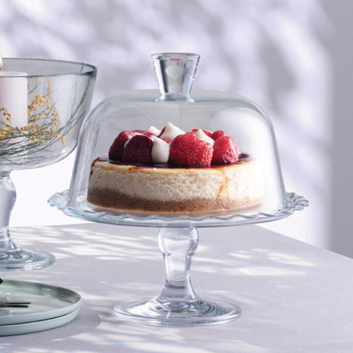 TACNA PETIT PATISSERIE NA STALKU SA STAKLENIM POKLOPCEM