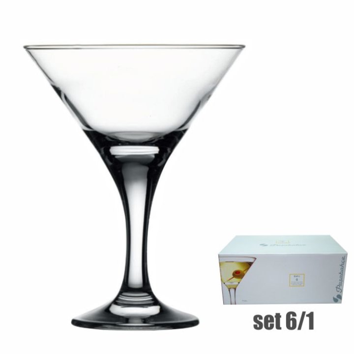 ČAŠE ZA MARTINI BISTRO NA STALKU 6/1 190 ML