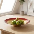 ZDJELA STAKLENA MODUS DOMUS 33 CM CRVENO-ZLATNA