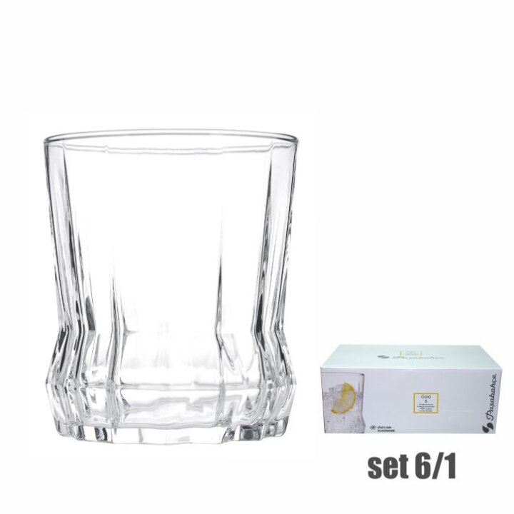 ČAŠE ZA VISKI STAKLENE GAIA SET 6/1 270 mL