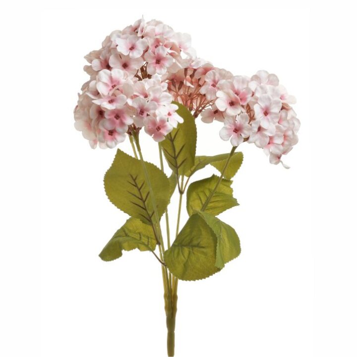 UMJETNO CVIJEĆE BUKET HORTENZIJE ROZI 48 cm