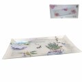 STAKLENI DEKORATIVNI TANJUR ČETVRTASTI LAVENDER SPRING 33 x 16 cm