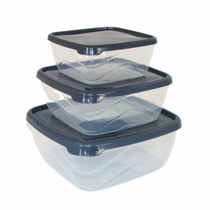PLASTIČNE POSUDE S POKLOPCEM ČETVRTASTE 3/1 - 900 / 1500 / 2500 mL- PVC