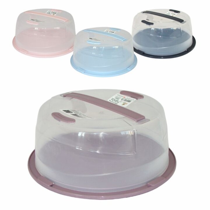 TACNA ZA TORTU OKRUGLA S POKLOPCEM 25 cm - PVC