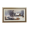 ZIDNA SLIKA UOKVIRENA - ZIMA 74x46 cm