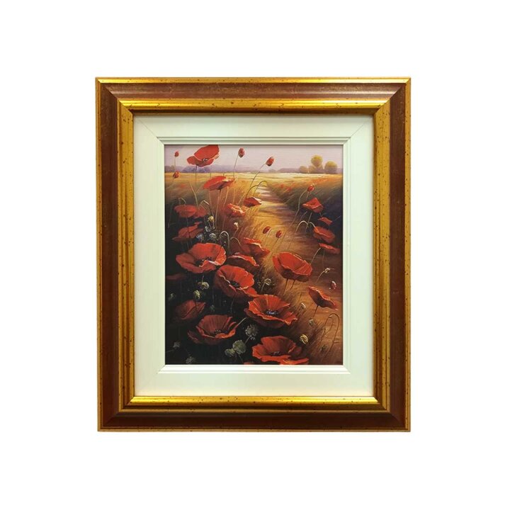 SLIKA ZA ZID UOKVIRENA - MAKOVI 34x39 cm
