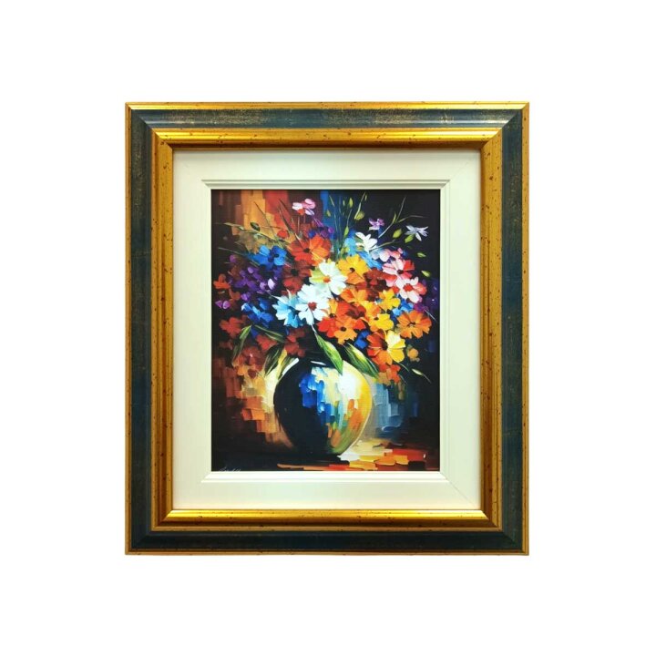 SLIKA ZA ZID UOKVIRENA - VAZA S CVIJEĆEM 34x39
