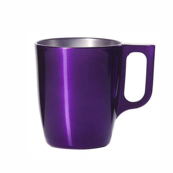 ŠALICA STAKLENA VIOLET FLASHY 250 mL - LJUBIČASTA BOJA