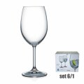 ČAŠE ZA VINO KRISTALIN LARA-GOBLET 6/1 450 mL