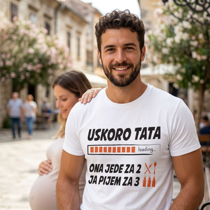 MAJICA SA ŠALJIVIM NATPISOM  MUŠKA 