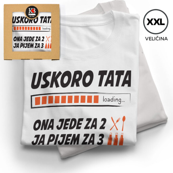 MAJICA S NATPISOM  MUŠKA 