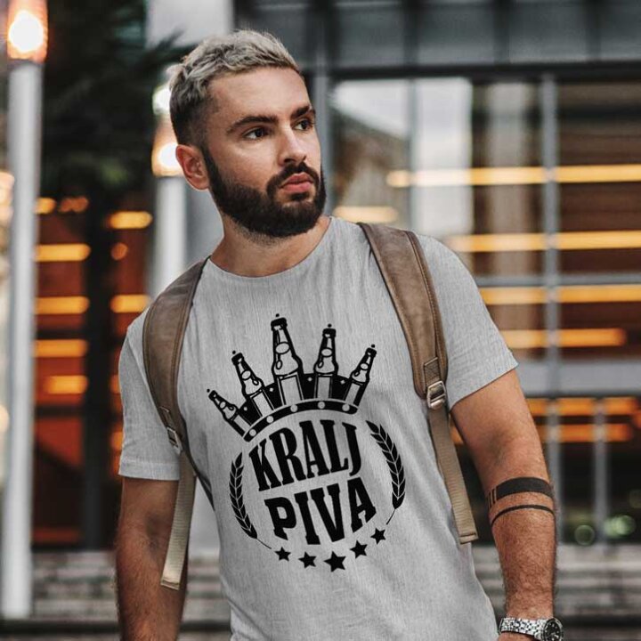 MAJICA SA ŠALJIVIM NATPISOM  MUŠKA 