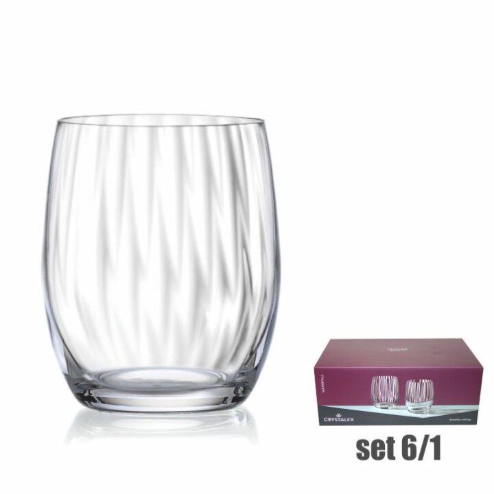 ČAŠE KRISTALIN WATERFALL WHISKEY 6/1 300 mL - OPTIC