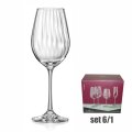 ČAŠE KRISTALIN WATERFALL VINO 6/1 350 mL - OPTIC
