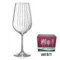 ČAŠE ZA VINO KRISTALIN WATERFALL 6/1 550 mL - OPTIC