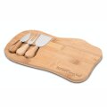 DASKA ZA REZANJE BAMBOO 33x18 cm S PRIBOROM ZA SERVIRANJE SIRA - TRRESTIAL