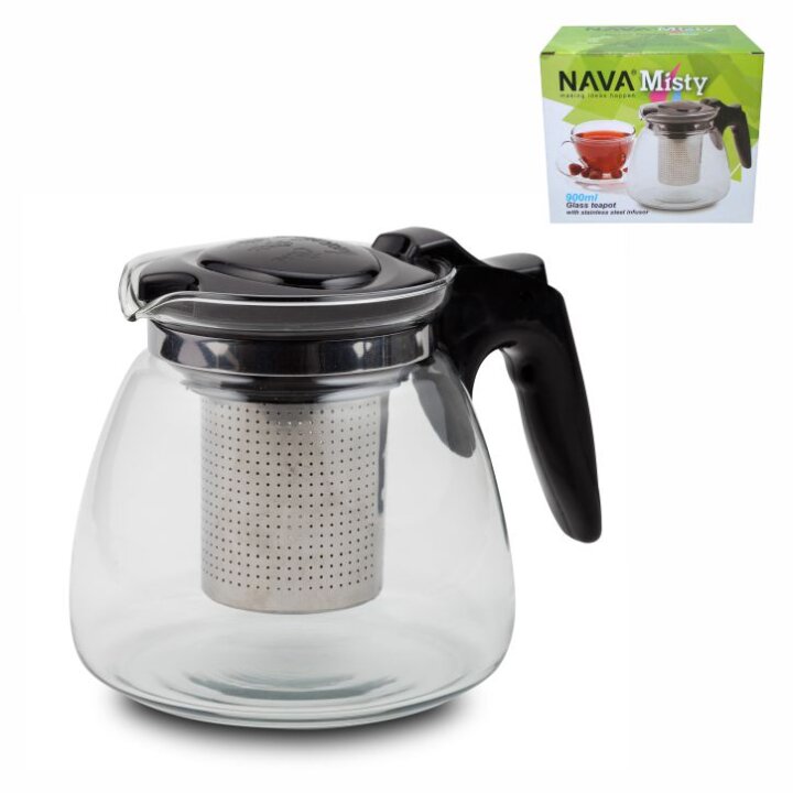 ČAJNIK STAKLENI S INOX FILTEROM 900 mL - MISTY