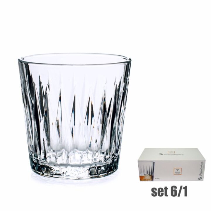 ČAŠE LUZIA WHISKEY STAKLENE 6/1 300 mL