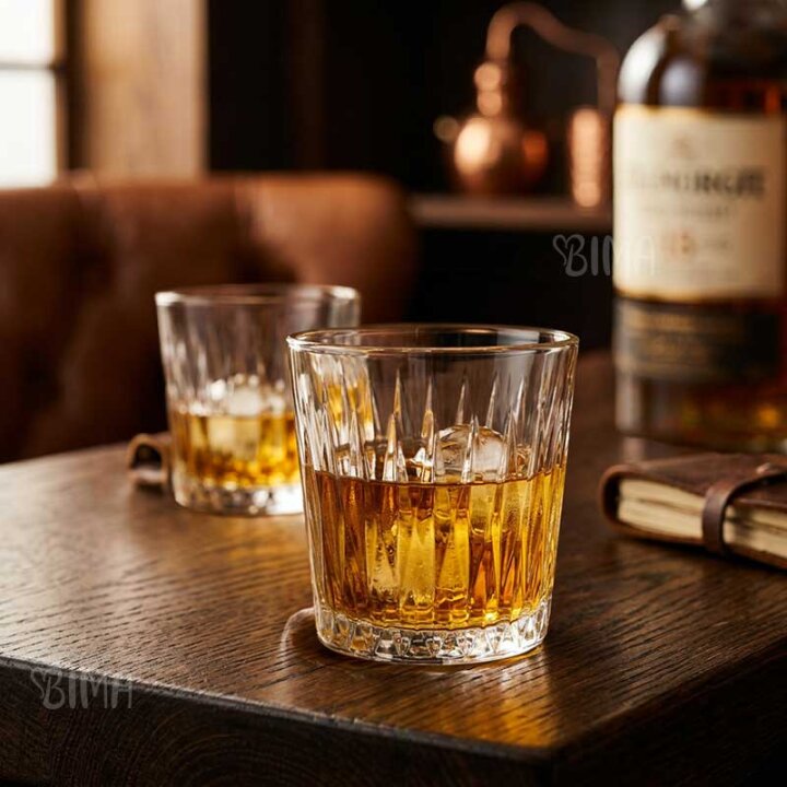 ČAŠE LUZIA WHISKEY STAKLENE 6/1 300 mL