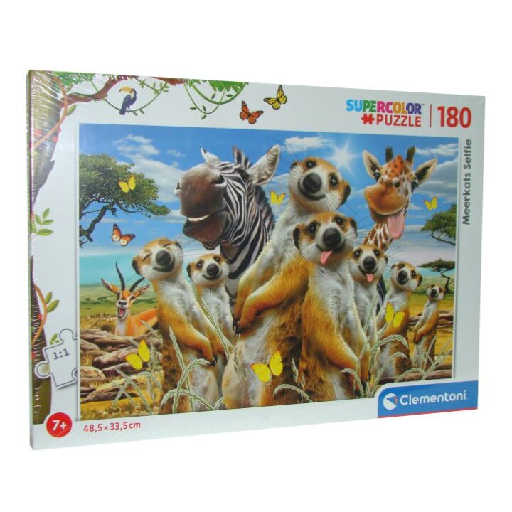 PUZZLE 180 DIJELNE MERKAT SELFIE - SUPER COLOR - CLEMENTONI