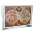 PUZZLE 1000 DIJELNE KARTA SVIJETA - CLEMENTONI
