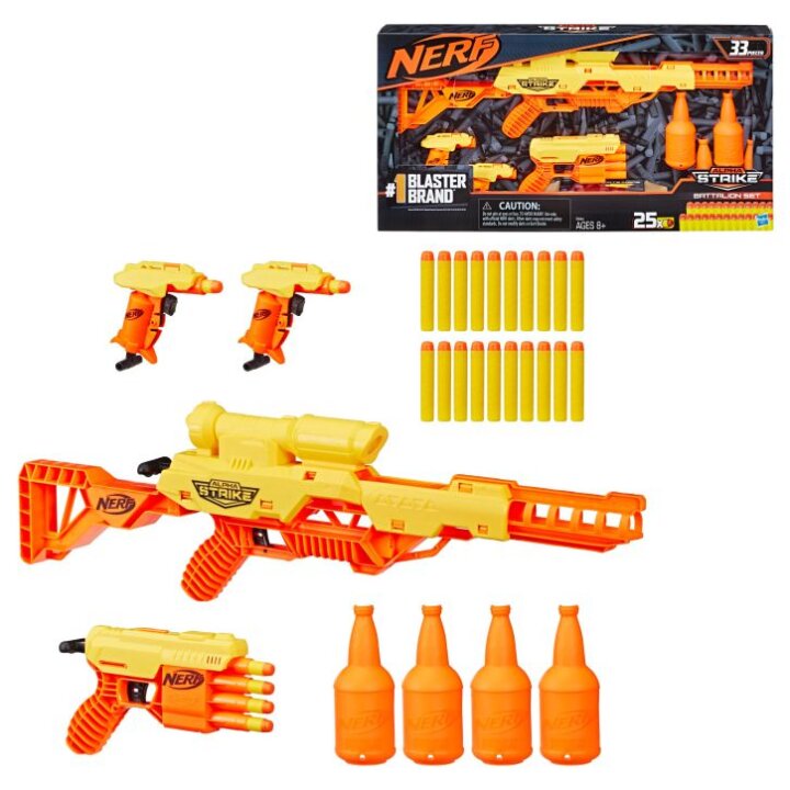 NERF ALPHA STRIKE PUŠKA S PRIBOROM 33 DIJELNA