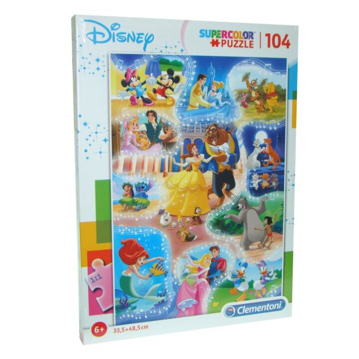 PUZZLE 104 DIJELNE DISNEY - SUPER COLOR - CLEMENTONI