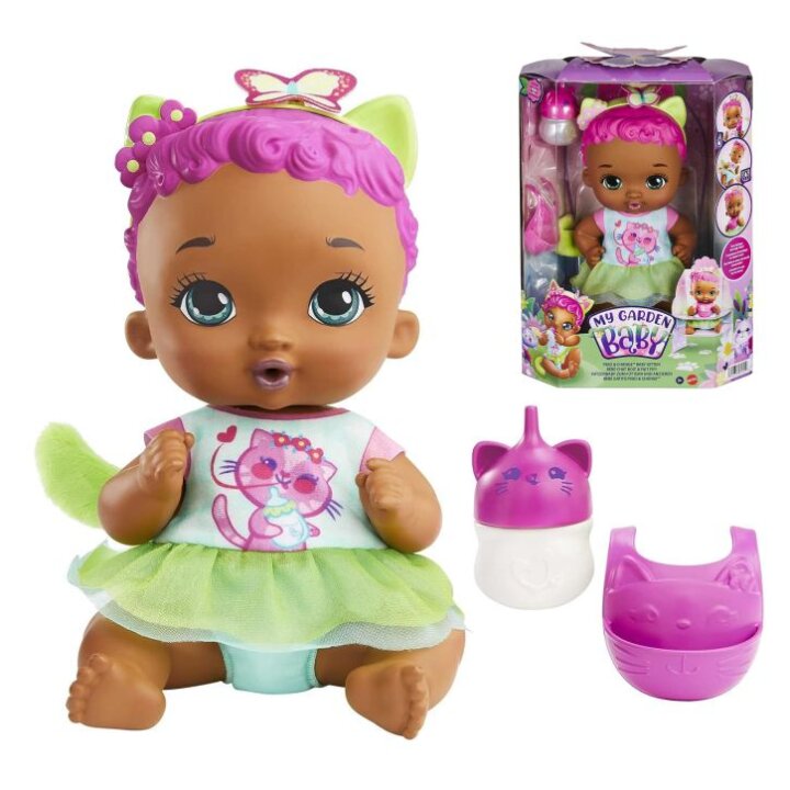 LUTKA S PRIBOROM 30 CM MY GARDEN BABY - MATTEL